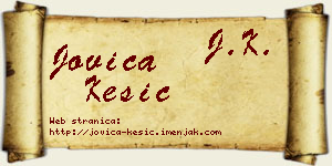 Jovica Kesić vizit kartica